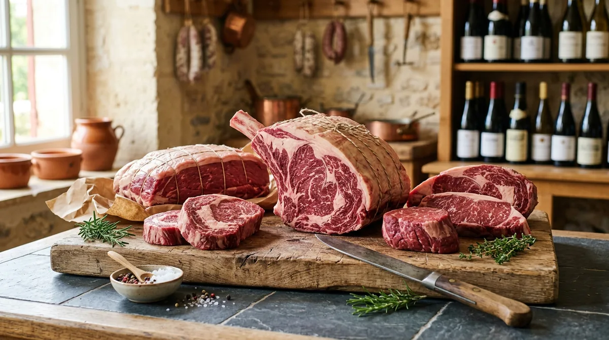 Viande en gros pour particuliers en Gironde : fermes, colis, boucheries