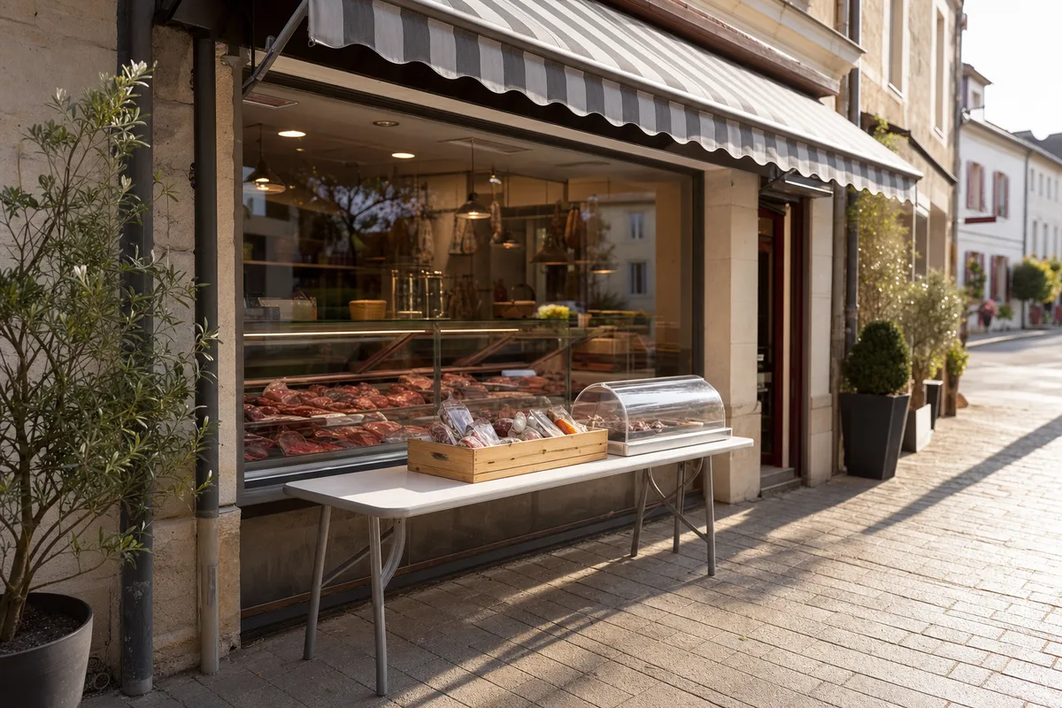 Table d'extérieur pour un commerce de bouche : le choix